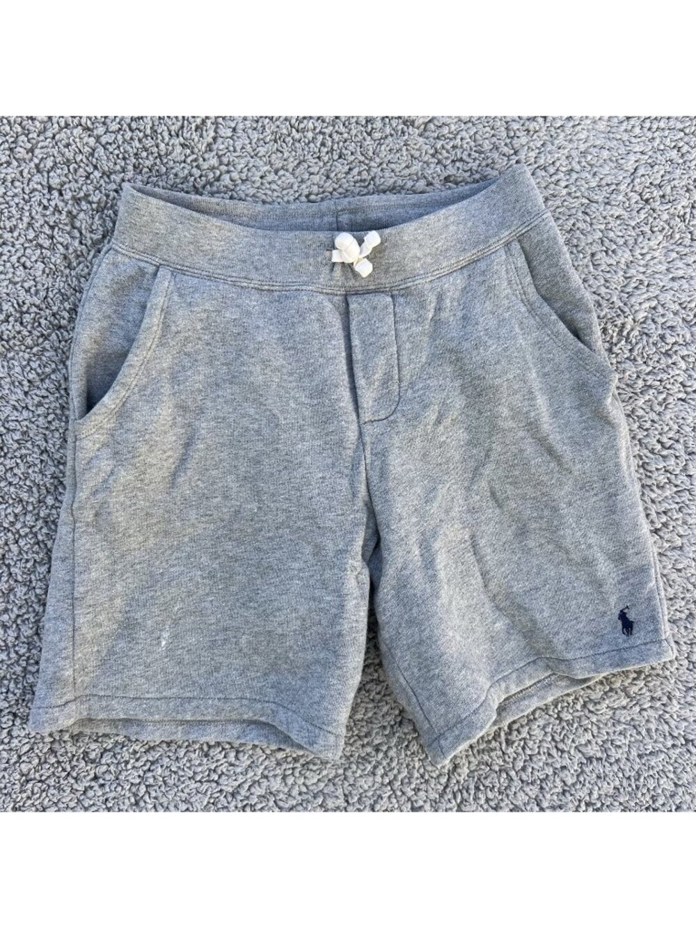 Polo Ralph Lauren Gray Drawstring Sweat Shorts M 10-12